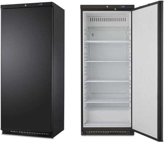 Armoire réfrigérée L2G R290-775x744x1900mm, 18, capacité 600 Litres, Carrosserie Noire, 1 Porte, 24°C, Gaz Réfrigérant