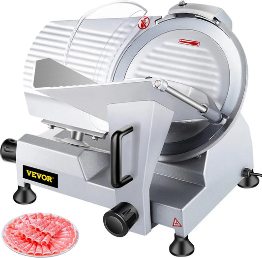 Trancheuse WED-250B3 SucceBuy, de Viande 10 inch 25cm 220V, 50Hz Electrique Professionnelle Cutter Inoxidable à Viande Jambon Aliments