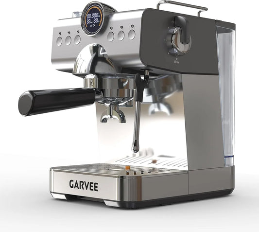 Modèle 20BAR-1.5 Coffee machine, cappuccino and latte, 20 bar filter holder with milk frother for espresso, compact espresso machine with thermoblock