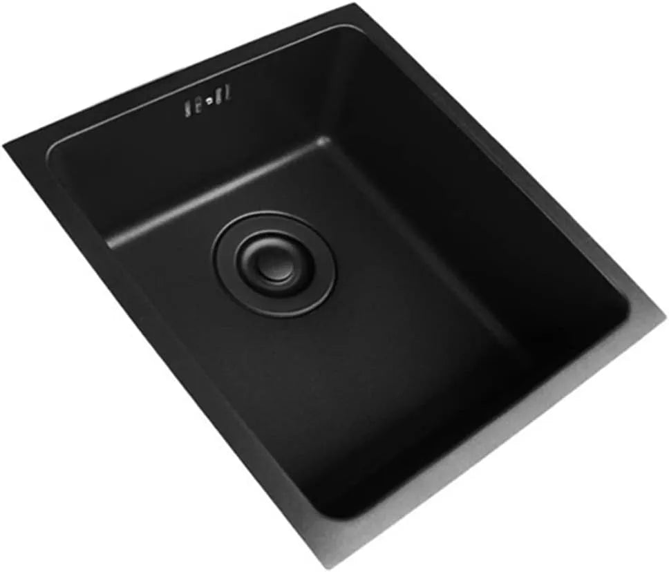 De Cuisine encastrable CHEMYO Évier, Bassin de préparation de Bar avec passoire, Poste de Travail, Fait à la Main, en Acier Inoxydable