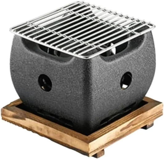 Barbecue Four en fonte, à charbon de bois sans fumé