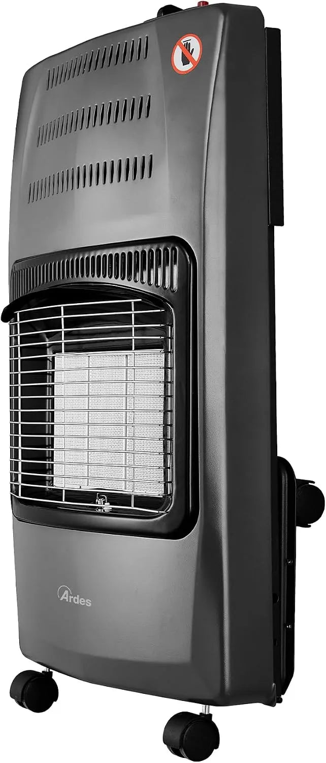 AR383F Ardes, contrôle de la flamme, BOXER FLEX Poêle à infrarouge prédisposé pour GPL 3 puissances, Nero