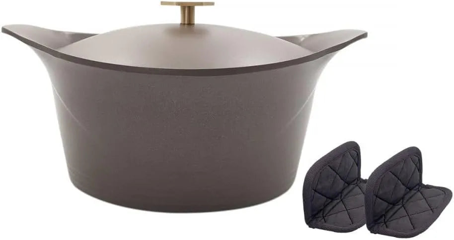 Cocotte Cookut MA Jolie, largeur 24 cm, Céramique, Taupe