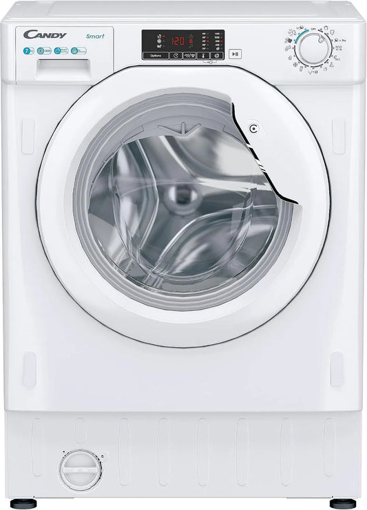 Candy modèle 1200tr 1200tr CBW 27 D1E-S, Lave linge encastrable 7 kgs, mn