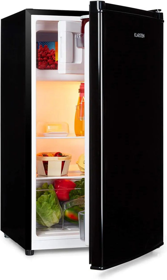 Klarstein réfrigérateur, 2 clayettes en verre, Cool Cousin, Combiné congélateur, capacité 80 L:69 L et 11 L congélateur 3 étoiles, bac à légumes