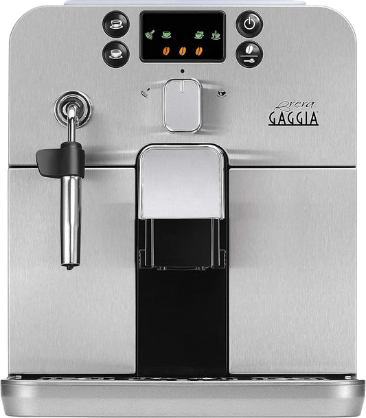 Gaggia cafetière RI9305/01, Brera, automatique, Import Allemagne, finition argenté