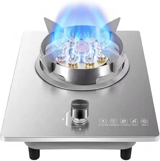 Cuisinière à gaz, 1 anneau de plaque de cuisson portable en fonte, Classe énergétique A, cuire, frire, Cou, à neuf cavités de 7,2 kW, intégré