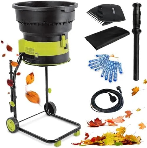 De jardin Déchiqueteuse électrique, de jardin monté sur roues pour un nettoyage et un compostage efficaces de la cour