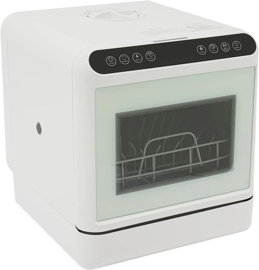 Lave-vaisselle, Mini de table, puissance 1100 W, avec réservoir d'eau de 6 l, 4 programmes, pour 5 couverts, compact