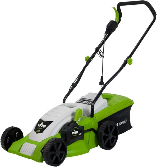 Tondeuse VITO, Moteur Induction Largeur de Coupe 340mm 5 Hauteurs de Coupe 25-60 mm Bac 35L, électrique 1400W