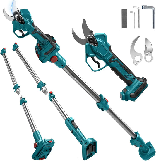 Makita Cisailleuse électrique à batterie à fonctionnement sans fil, 65 mm, pour 18 V, 2 en 1, moteur sans balais, ciseaux LCD, pour tailler les arbres