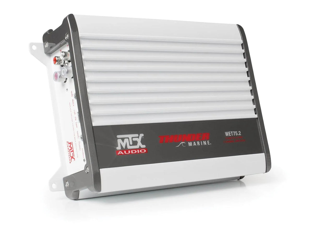 Amplificateur marin 200 W RMS 2 canaux classe énergétique A WET75.2 MTX Audio, B