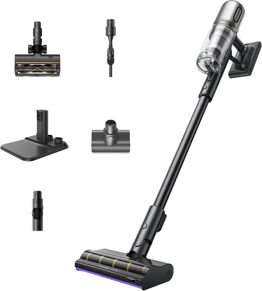 Dreame aspirateur V20 210AW, Nettoyage des Bords 0 mm, 25 000PA, Autonomie 90 Minutes, Balai sans Fil, Nettoyage Sols et Tapis, Anti-Enchevêtrement