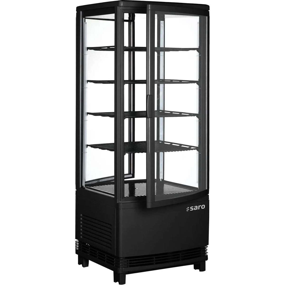 SC 100 DT Saro, capacité 98 l, 429 x 425 x 1 080 mm, 4 Grilles Réglables en Hauteur, Plage de Température de 0 à +12 °C, Vitrine Réfrigéré