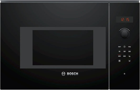 Bosch four à micro-ondes BFL523MB1F, Série 4, Encastrable, finition noire