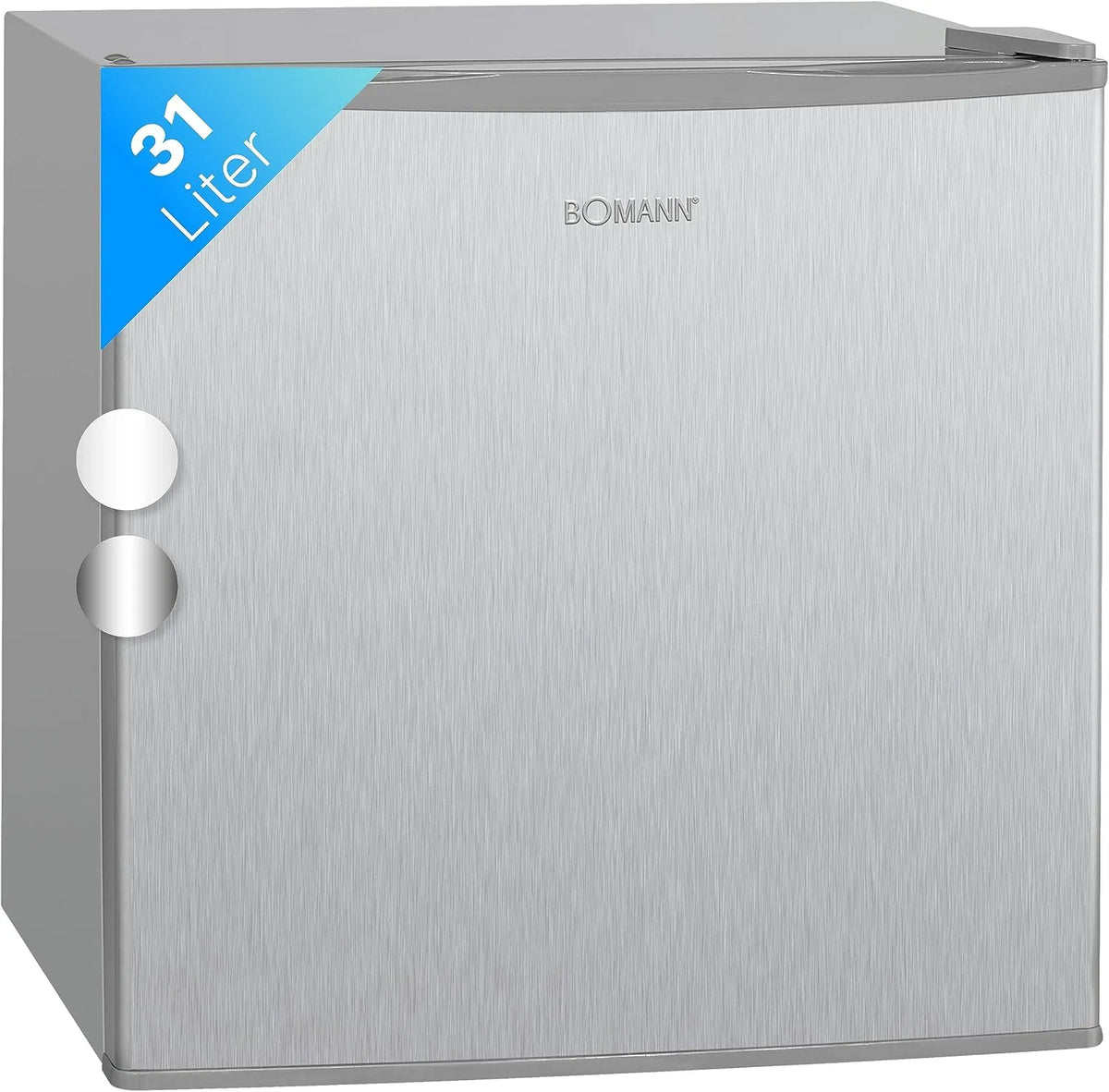 Bomann congélateur GB 341.1, Box 31L, Mini avec marquage 4 étoiles, avec rangement à grille, inox