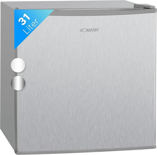 Bomann congélateur GB 341.1, Box 31L, Mini avec marquage 4 étoiles, avec rangement à grille, inox