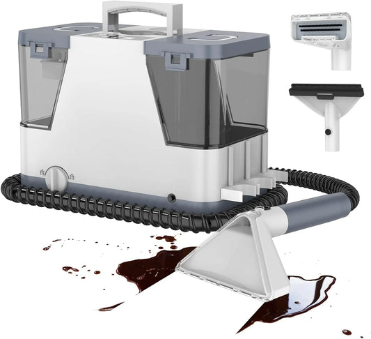 Canapé Shampouineuse Nettoyeur, Tissu Injecteur Extracteur Nettoyage intensif 2500W Voiture Tapis Moquettes Aspirateur