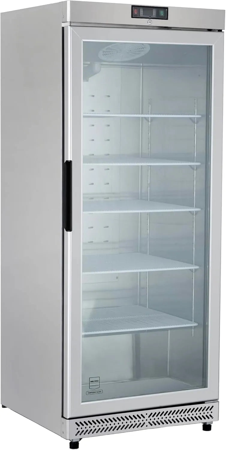 Congélateur GFR6600SG METRO PROFESSIONAL, capacité 380 L, à Porte Vitrée, finition argentéeé
