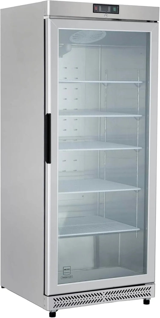 Congélateur GFR6600SG METRO PROFESSIONAL, capacité 380 L, à Porte Vitrée, finition argentéeé