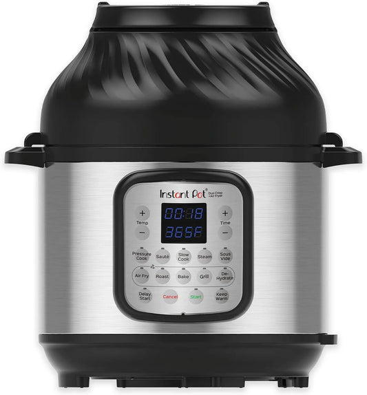 Friteuse à air chaud, Instant Pot Multicuiseur 11 en 1 Duo Crisp + Air Fryer, capacité 8 L: autocuiseur, machine sous vide, mijoteuse