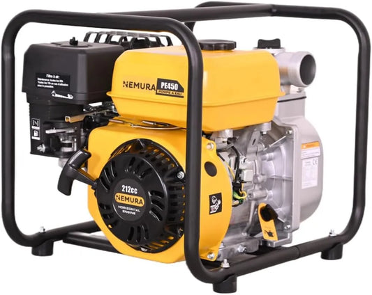 Pompe 209cm3 Nemura, Débit 36 m3/h, à Eau Thermique, Qualité Professionnelle, Moteur 4 temps Puissant et Fiable, Raccord de 50mm, Marque Française