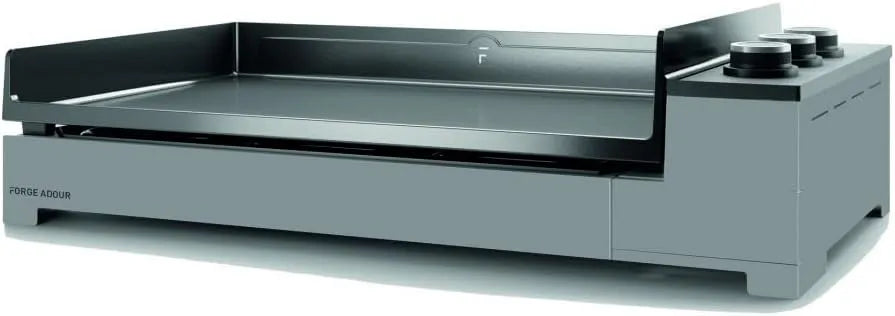 Plancha gaz gaz Forge Adour, largeur 75 cm, Chassis Acier finition noire et finition grise