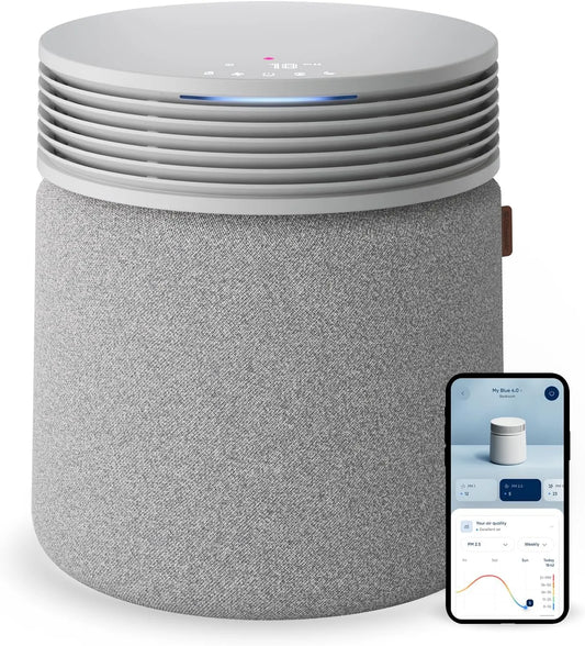 Purificateur d'air BLUEAIR Blue Signature, Technologie HEPASilent, Silencieux et Intelligent jusqu'à 154m², Grande Surface, Poussière, Fumé