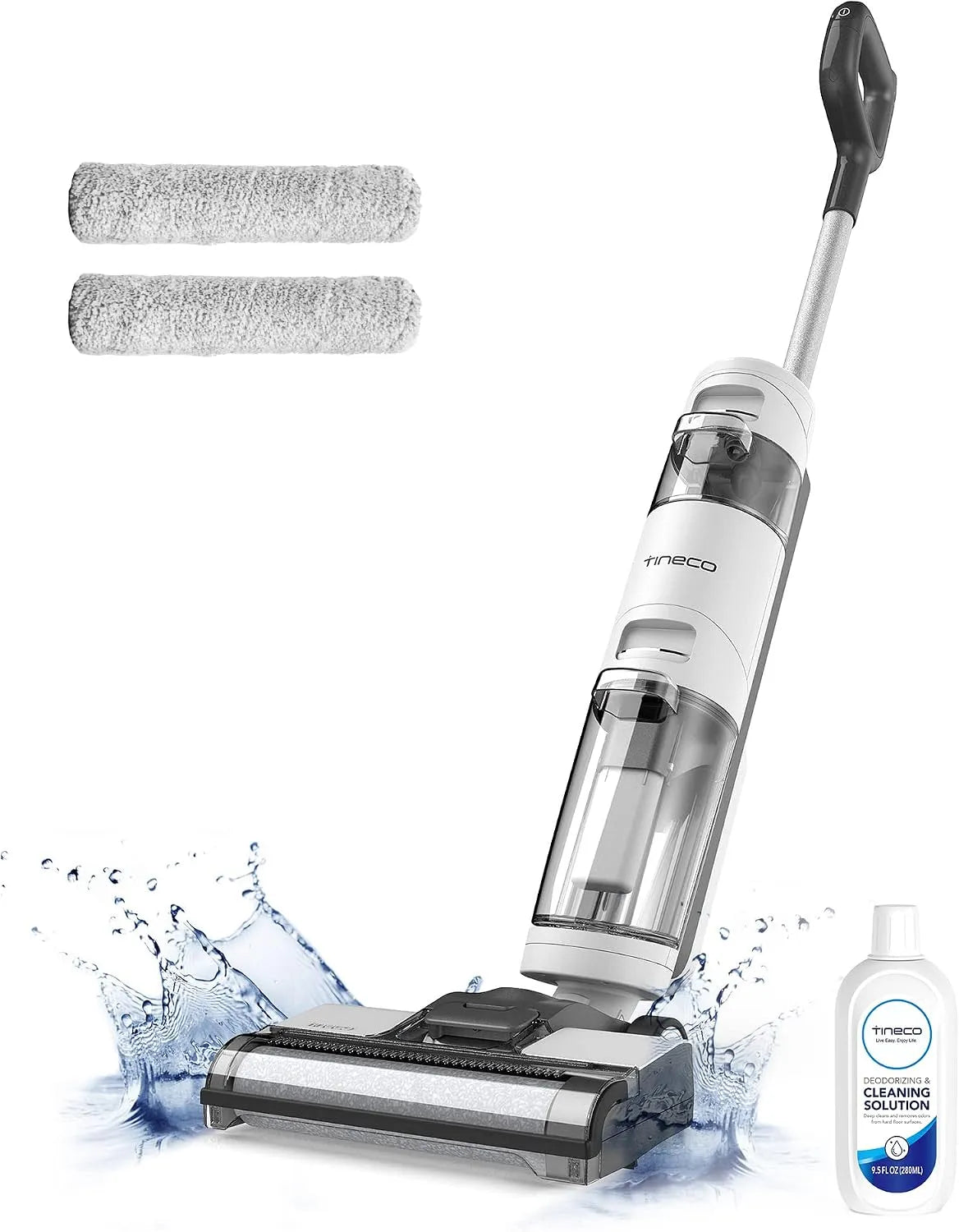 Aspirateur, Tineco iFloor 3 Breeze Plus Laveur Sec Humide, sans Fil et Serpillière Légère pour Nettoyer Les Sols Durs en Un Passage, Nettoyeur de Sol