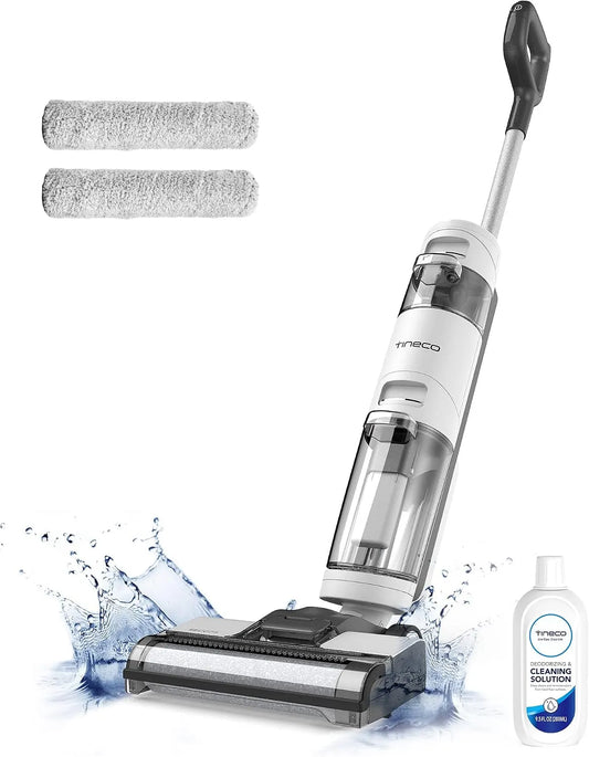 Aspirateur, Tineco iFloor 3 Breeze Plus Laveur Sec Humide, sans Fil et Serpillière Légère pour Nettoyer Les Sols Durs en Un Passage, Nettoyeur de Sol