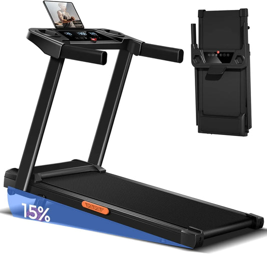 De Course Pliable Inclinable 9% LONTEK Tapis, Charge Max. 136KG, Treadmill Home avec Moteur 3,0 CV et Affichage LED, 12KM/H