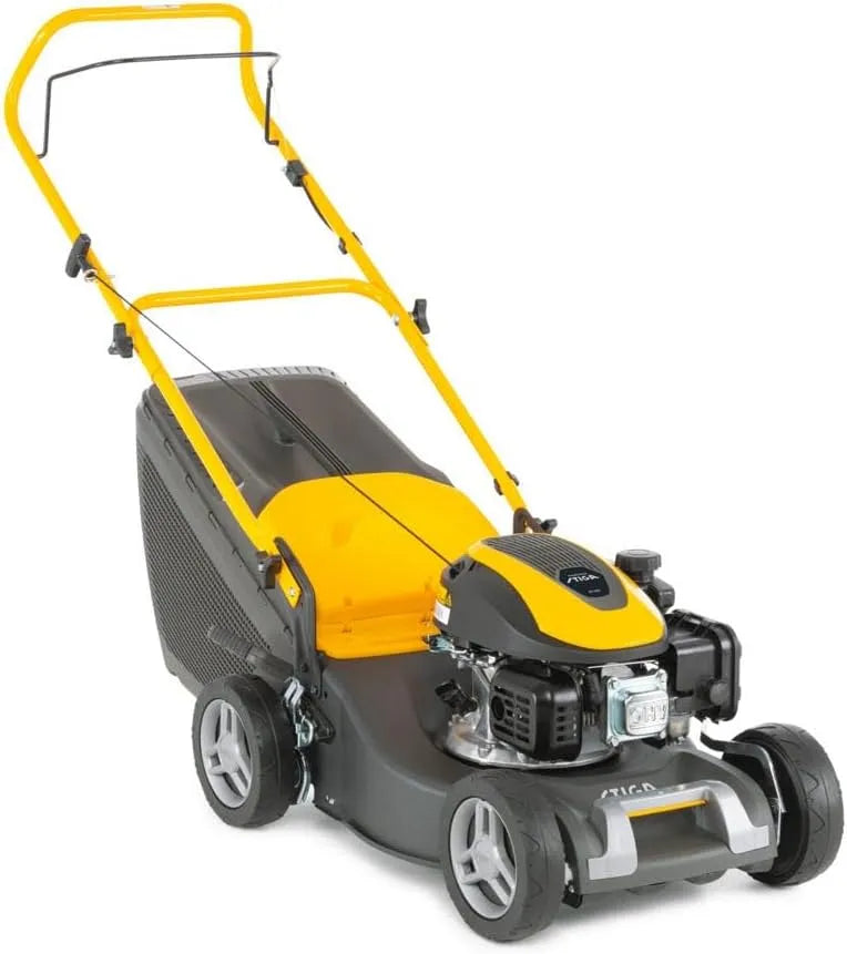 Stiga tondeuse, Collector 43, Largeur de Coupe 41 cm, bac de ramassage 60 l, Moteur 123cc, à Essence