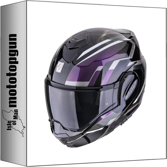 Casque moto Scorpion, modulable pour Moto exo-Tech Evo Furio finition noire caméléon Taille l mototopgun 118-210-38-05