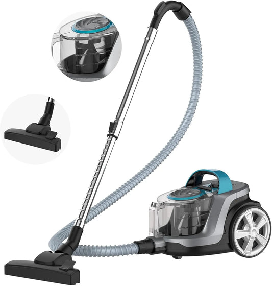 Aspirateur, Con Cable De Alimentación De 5 M Y Gran Capacidad De 4 L, Aspirador Sin Bolsa Con Tecnología Ciclónica, Alfombras, Traineau Sans Sac