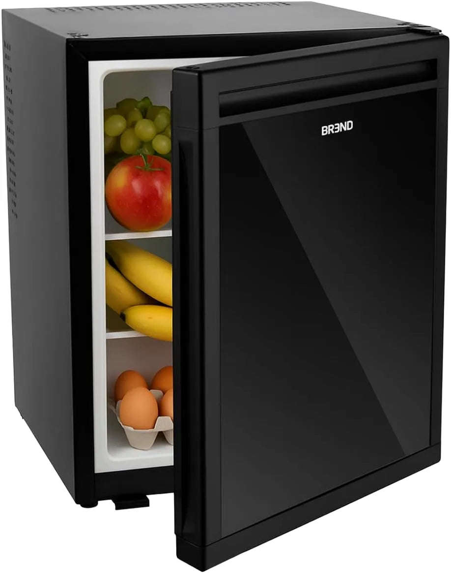 Réfrigérateur BR-2227 BREND Mini, BREND Mini Indépendant 40 Litres, Table-Top avec Température Réglable, Minibar à Porte Réversible, finition noire