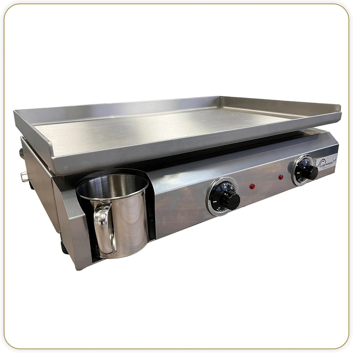 LITTLE Amplitude 60-40, Plancha électrique semi professionnelle BALANCE 8679 LITTLE BALANCE, puissance 3000 W, 2 zones de cuisson indépendantes