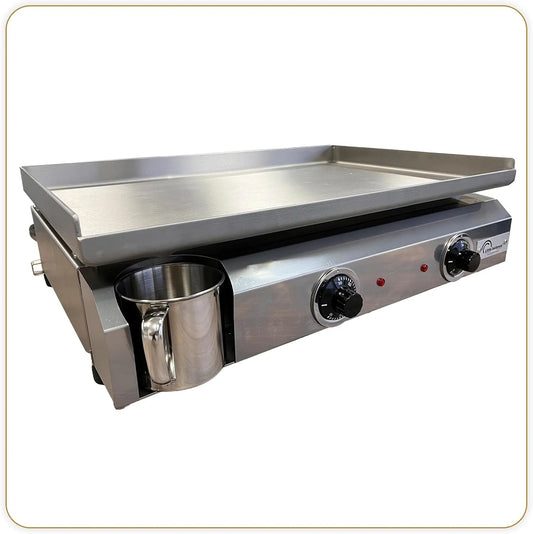 LITTLE Amplitude 60-40, Plancha électrique semi professionnelle BALANCE 8679 LITTLE BALANCE, puissance 3000 W, 2 zones de cuisson indépendantes