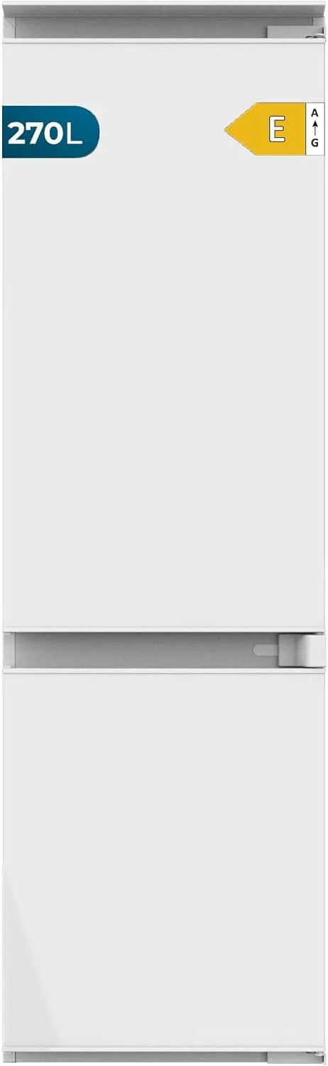 Cecotec réfrigérateur DF 270 E, bac fruits et légumes, porte coulissante, classe énergétique E, Defrost, tiroirs