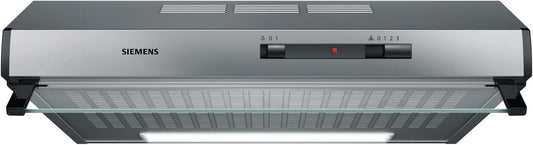 Siemens hotte 250 m³/h Monté au mur finition argentée D iQ100 LU62LFA51, 68 dB, Hottes, Ducted, Recirculating