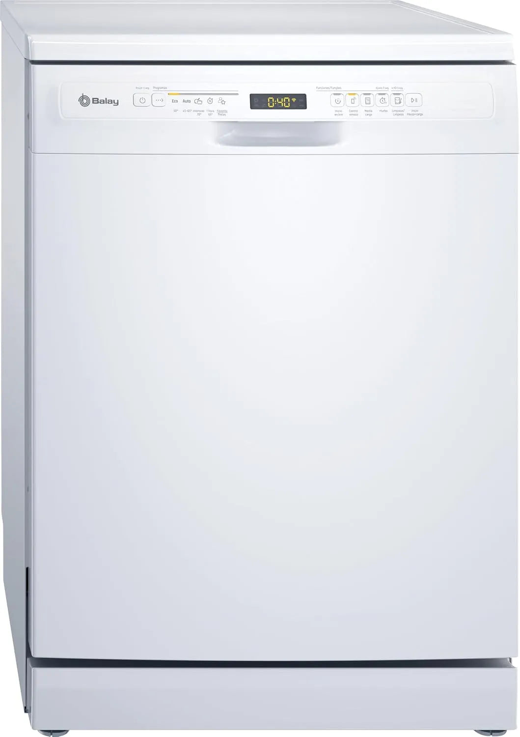 Lave-vaisselle 3VS5031BP Balay, installation libre, largeur 60 cm, moteur extra silencieux, finition blanche, Home Connect