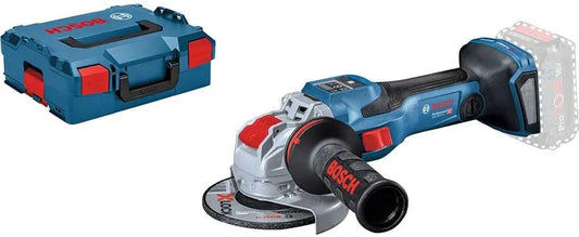 Bosch 18V-15, calage L-BOXX, Professional 18V System meuleuse angulaire sans-fil BITURBO GWX SC avec X-LOCK, 1 500 W, poignée auxiliaire