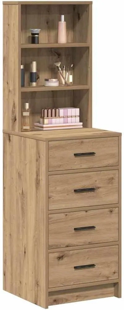 Armoire vidaXL, Meuble de Rangement Contemporain, Salle à Manger, Haut chêne Artisanal 40 x 41 x 135 cm Bois d'ingénierie, Pratique et stylé