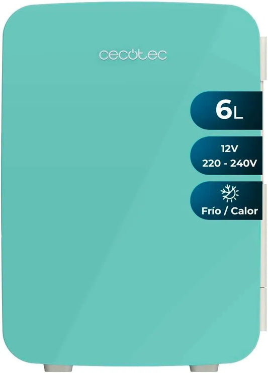 Cecotec réfrigérateur 12V-220V 5ºC, fonction chauffage jusqu'à 65ºC, polyvalent, silencieux et portable., modèle 65ºC, refroidit à