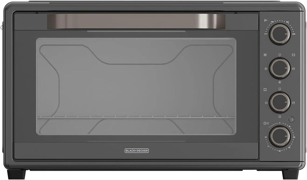 Black+Decker four électrique BXOV6000E, puissance 2000 W, capacité 60 L, 15 Modes, Minuterie 90 min, Fonction STAY ON, À Convection, Double Vitrage