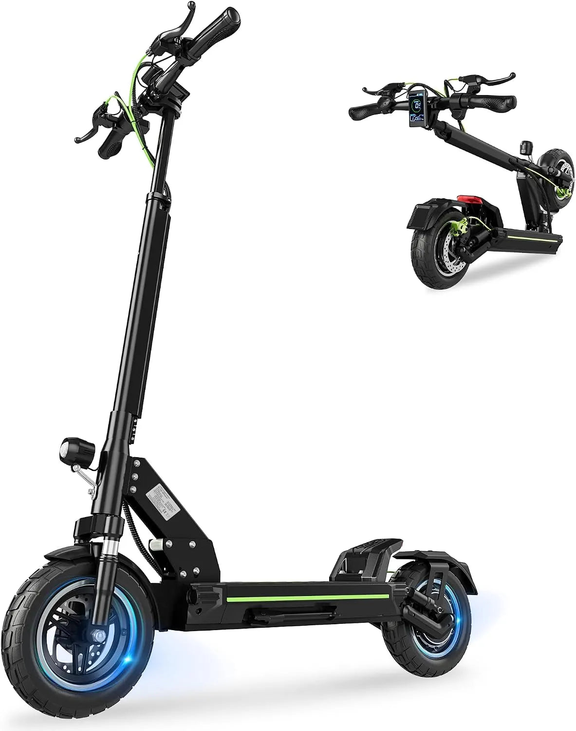 Trottinette électrique D5/D8, Autonomie 50-80 km, Puissance 1000W Pic, Pneus Tout-Terrain 10', Adulte, Charge Max 150 kg Seemar D5