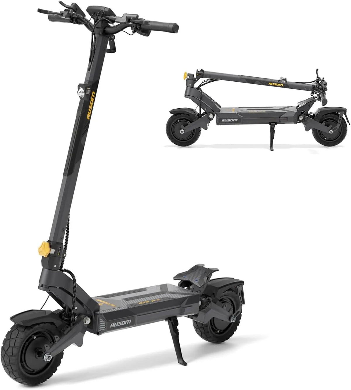 Trottinette électrique DT2 Ausom Pro, tension 52V, Ausom Pro Dual Motor 1100W*2, Pliante 115km Autonomie, Frein hydraulique E-ABS