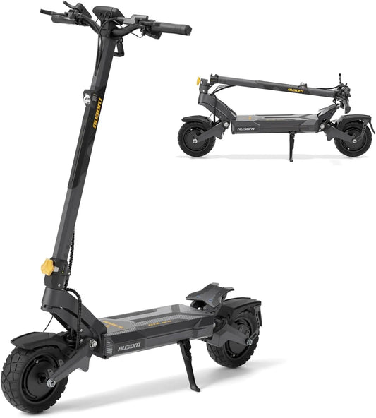 Trottinette électrique DT2 Ausom Pro, tension 52V, Ausom Pro Dual Motor 1100W*2, Pliante 115km Autonomie, Frein hydraulique E-ABS