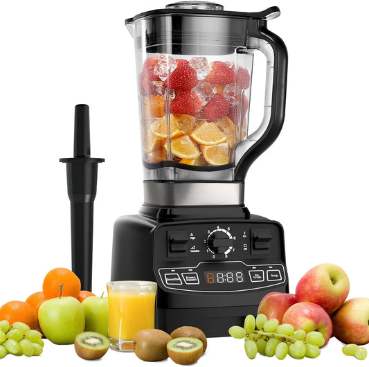 Blender Enfmay, Envase Libre de BPA de 2L, puissance 2000W, 4 Programmes Prédéfinis 8 niveaux de vitesse
