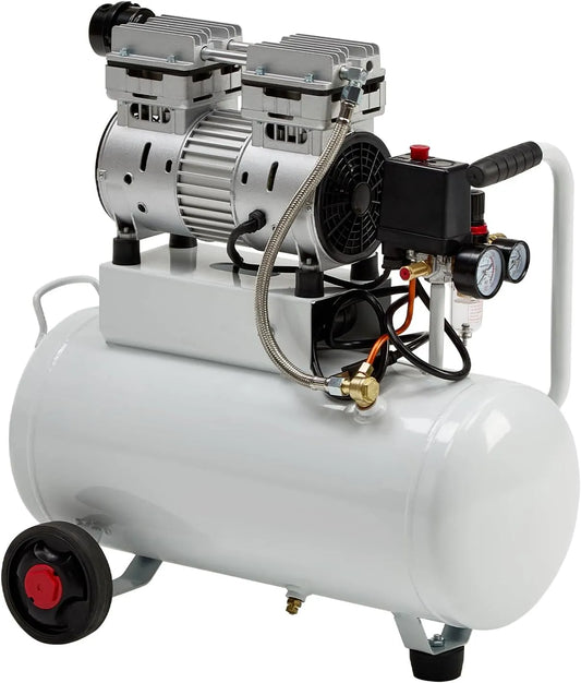 Compresseur kW/1, chaudière 30 l, 8 bar, puissance 0,75 kW, 160 l/min, 1,0 CV, d'air avec soupape de décharge automatique, Modèle kW, sans huile