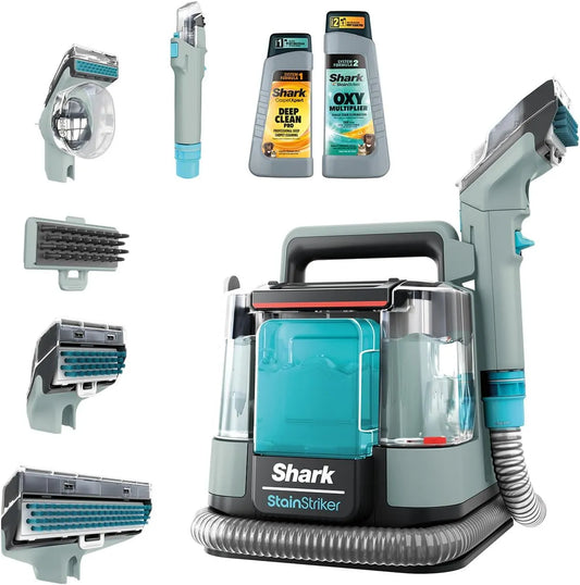 Shark modèle PX200EUCP, StainStriker Nettoyeur tâches 5 accessoires, capacité 946 ml, 2 formules de nettoyage CarpetXpert, pour animaux